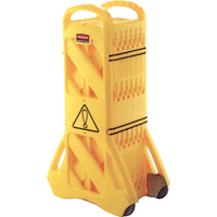 Portable Mobile Barriers, 13' L, Plastic, Yellow SAJ714 | AF Pollution Abatement Systems Inc.