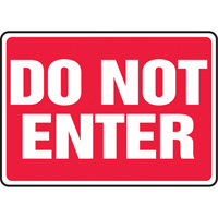 "Do Not Enter" Sign, 10" x 14", Aluminum, English SV899 | AF Pollution Abatement Systems Inc.