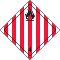 Flammable Solids TDG Shipping Labels, Paper SAX139 | AF Pollution Abatement Systems Inc.
