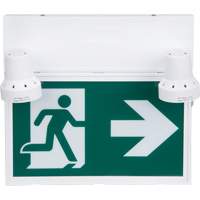 Running Man Sign with Security Lights, LED, Battery Operated/Hardwired, 12-1/10" L x 11" W, Pictogram XI790 | AF Pollution Abatement Systems Inc.