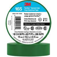 Temflex™ General Use Vinyl Electrical Tape 165, 19 mm (3/4") x 18 M (60'), Green, 6 mils XI865 | AF Pollution Abatement Systems Inc.