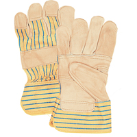 Fitters Patch Palm Gloves, Large, Grain Cowhide Palm, Cotton Inner Lining YC386R | AF Pollution Abatement Systems Inc.